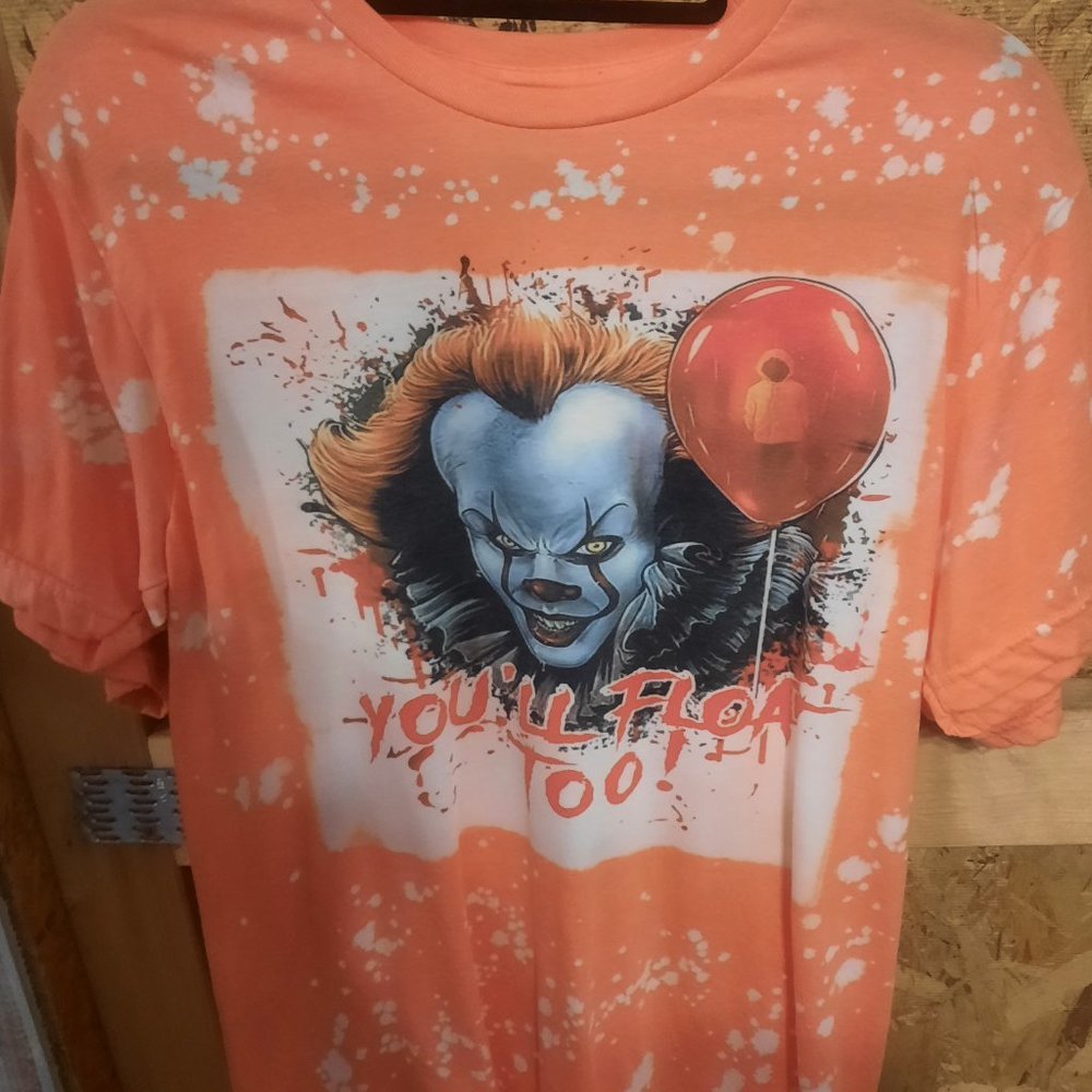 Pennywise It bleached shirt halloween fall